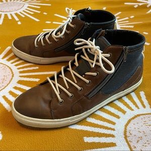 Seven91 high-top zip sneakers
